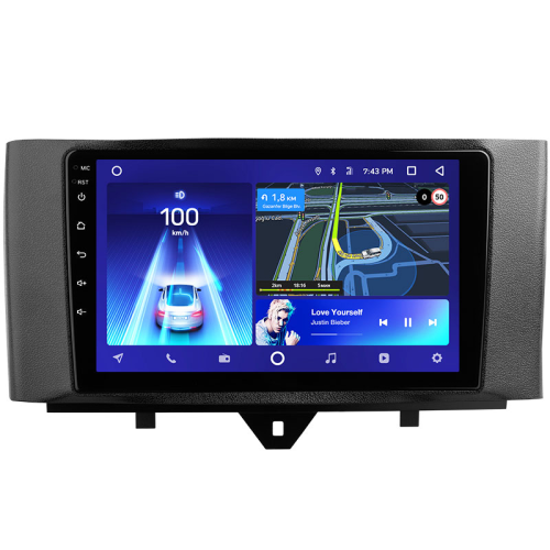 Установочный комплект Teyes (Тиайс) для Mercedes Benz Smart Fortwo 2 (F1) 2010-2015 9"