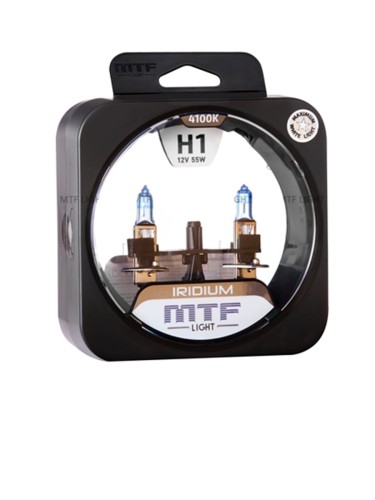 Галогенные автолампы MTF Light Iridium H1 4100K 55W 12V (пара)
