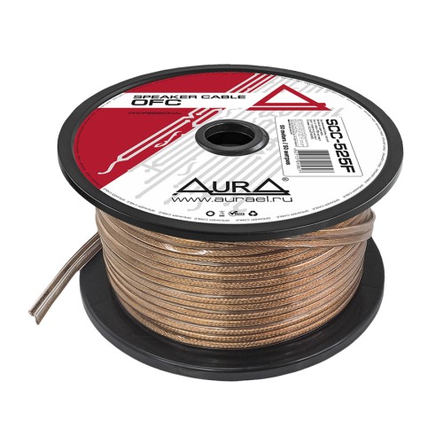 Акустический кабель AuRa SCC-525F 2*2.5mm (14AWG) 1м