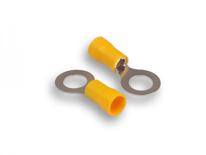 Клемма монтажная Aura ATR-6085 клемма кольцевая, жёлтая (1 шт)