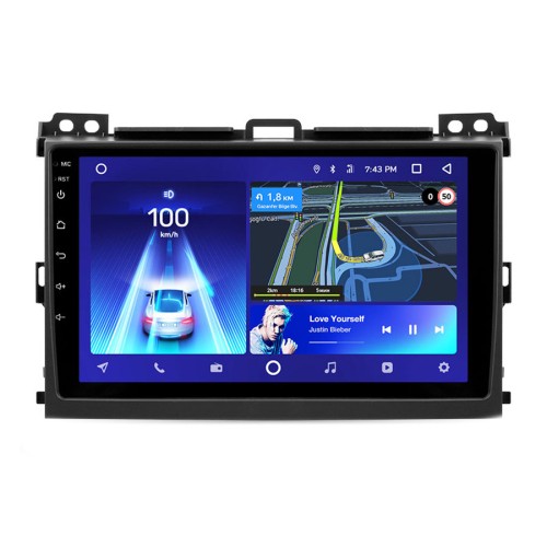 Штатная магнитола Teyes X1 Wi-Fi + 4G Toyota Land Cruiser Prado 120 3 III / Lexus GX470 2002-2009 9" (2+32Gb)