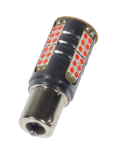 LED лампа Ultra Bright P21w (BA15s) 16V красный (1шт)