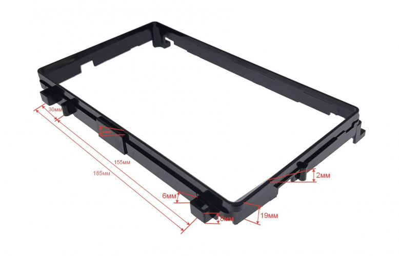 Рамка для установки в Toyota 9" дисплея (универсальная) 230 x 130мм