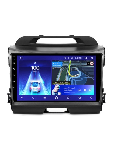 Штатная магнитола Teyes CC3L Kia Sportage 3 SL 2010-2016 9" (Вариант C) для авто c экраном 7" и усилителем звука