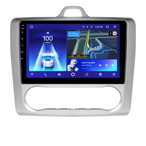 Штатная магнитола Teyes X1 Wi-Fi + 4G Ford Focus 2 Mk 2 2004-2011 9" (F2) авто с климат-контроль (2+32Gb)