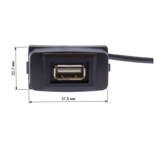 USB разъем в штатную заглушку для Mitsubishi