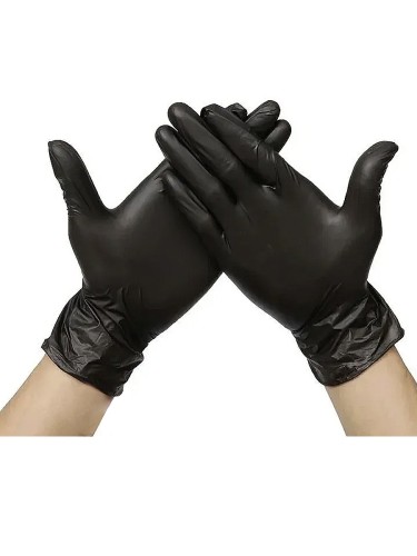Dry Monster Ngloves - перчатки нитриловые нестирильные универсальные размер M, черный (пара)