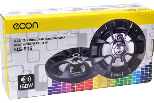 Econ ELS-503 3-х полосная коаксиальная акустика 5,25&quot; (пара)