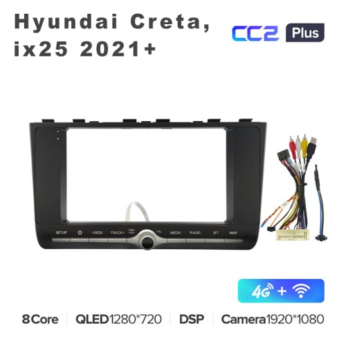 Штатная магнитола Teyes CC2 Plus 9" для Hyundai Creta, ix25 2021+