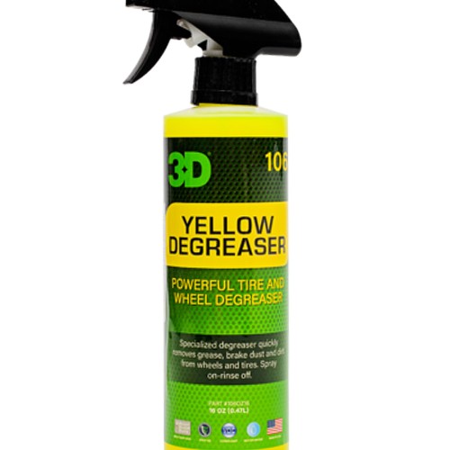 3D Yellow Degreaser - удалитель тормозной пыли и жирных пятен c покрышек 0,48л