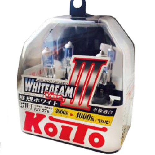 Галогенные лампы Koito Whitebeam III H27W/2 4000K (пара)