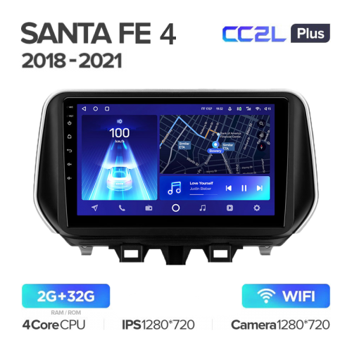 Штатная магнитола Teyes CC2L Plus Hyundai Santa Fe 4 (TM) 2018-2021