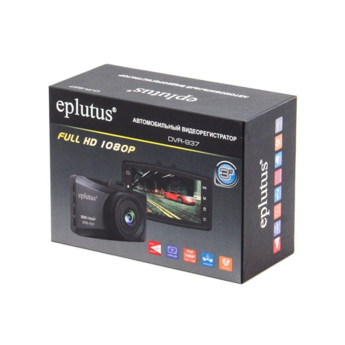 Видеорегистратор Eplutus DVR-937 /1920х1080Р/ 140 градусов/ G-сенсор/ 3МП