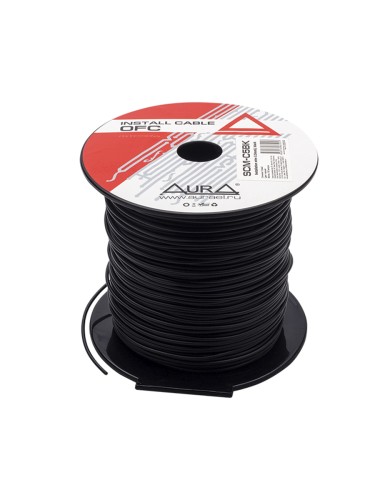 Монтажный кабель AuRa SCM-C5BK 1*0,5 мм2 (20AWG) 1м черный