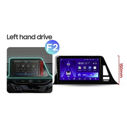 Штатная магнитола Teyes X1 Wi-Fi + 4G Toyota C-HR CHR 2016-2020 9&quot; (1Din) (F2) (2+32Gb)  