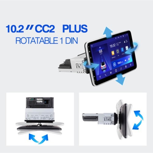 Планшет CC2 Plus Rotatable Screen Universal (1 Din)