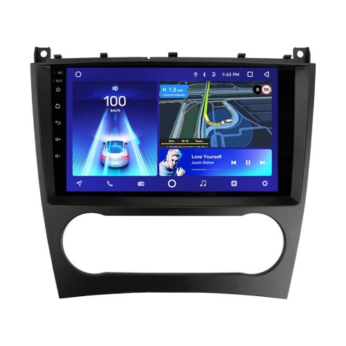Штатная магнитола Teyes X1 Wi-Fi + 4G Mercedes Benz C-Class W203 CL203 C209 A209 2004-2011 9" (2+32Gb)