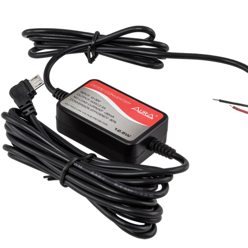Зарядный кабель AuRa TPA-U032 для видеорегистратора, micro USB 5V монтажный 