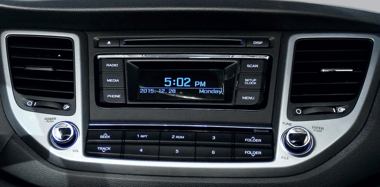 Переходная рамка для установки автомагнитолы HYUNDAI Tucson 2015-2018 (Чёрная) 9"