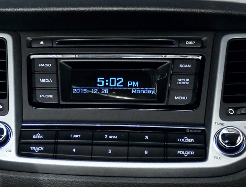 Переходная рамка для установки автомагнитолы HYUNDAI Tucson 2015-2018 (Чёрная) 9&quot;