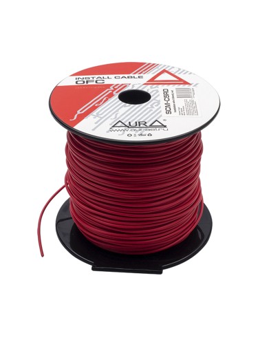Монтажный кабель AuRa SCM-C5RD 1*0,5 мм2 (20AWG) 1м красный