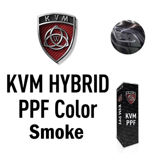 Тонировочная фиолетовая гибридная пленка KVM Hybrid PPF Color Smoke 1м, ширина 0,61м (дымчатый)