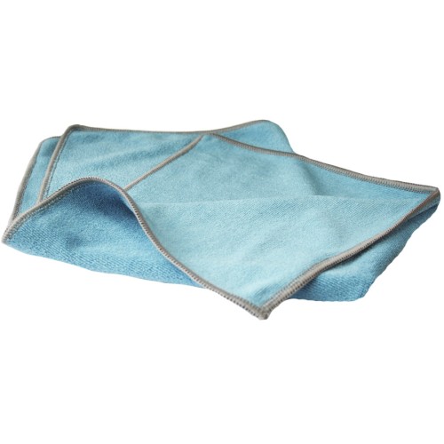 Dry Monster - микрофибра с коротким плотным ворсом 40х40см, 350гр/м, голубой серый оверлок