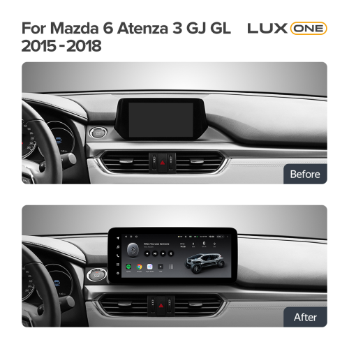 Установочный комплект Teyes Тиайс LUX ONE для Mazda 6 Atenza 3 GJ 2012-2015 12.3″