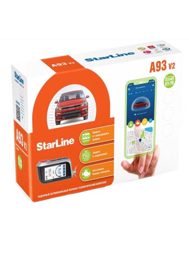 Автосигнализация StarLine A93 V2 2CAN+2LIN LTE ECO