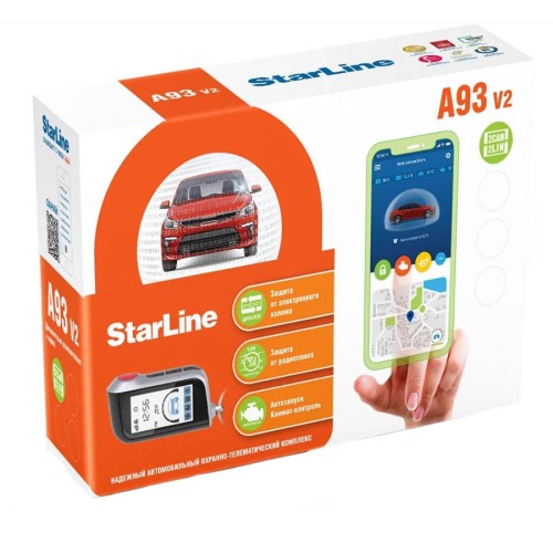 Автосигнализация StarLine A93 V2 2CAN+2LIN LTE ECO