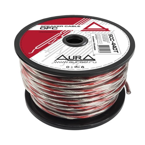 Акустический кабель AuRa SCC-440T 2*4mm (12AWG) 1м