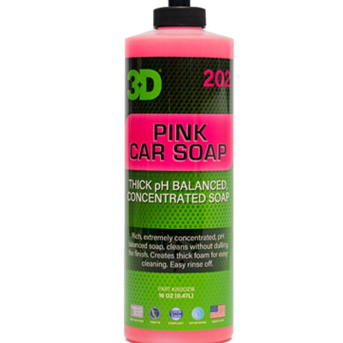 3D Pink Car Soap - концентрированный шампунь 0,48л