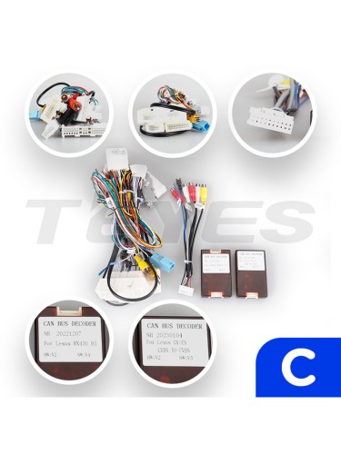 Установочный комплект Teyes для Lexus ES ES200 ES250 ES300h ES350 XV60 VI 6 2012-2018 9" (Вариант C) управление ГУ квадратной шайбой