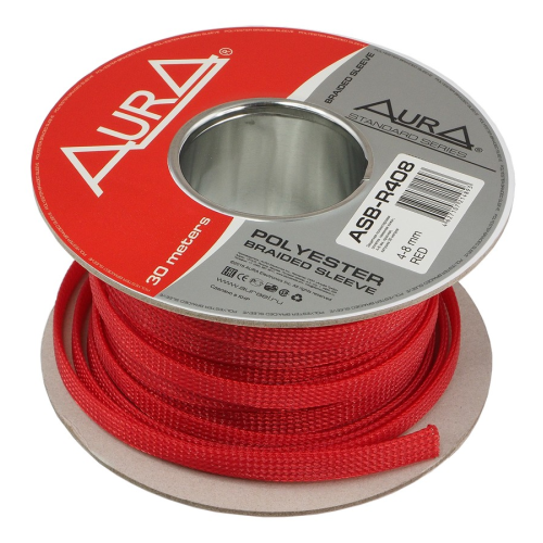 Полиэстеровый рукав AuRa ASB-R408 красный (1 метр)