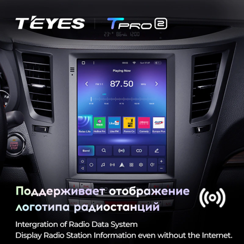 Штатная магнитола Teyes TPRO 2 Subaru Outback 4 BR Legacy 5 DS 2009-2014