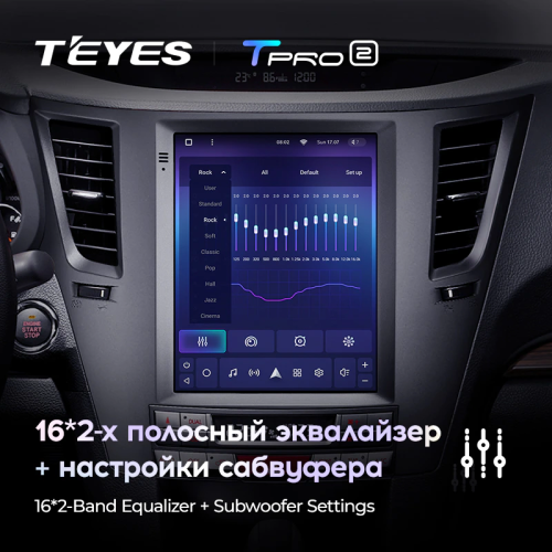 Штатная магнитола Teyes TPRO 2 Subaru Outback 4 BR Legacy 5 DS 2009-2014