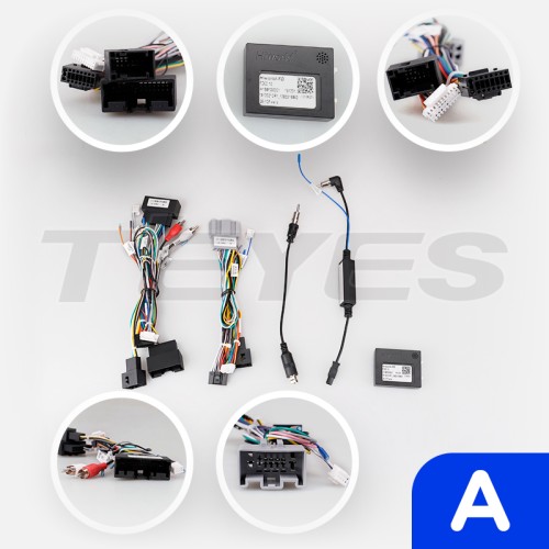 Установочный комплект Teyes для Ford Fiesta Mk 6 2008-2019 9" (F2 вариант А) закрытая рамка