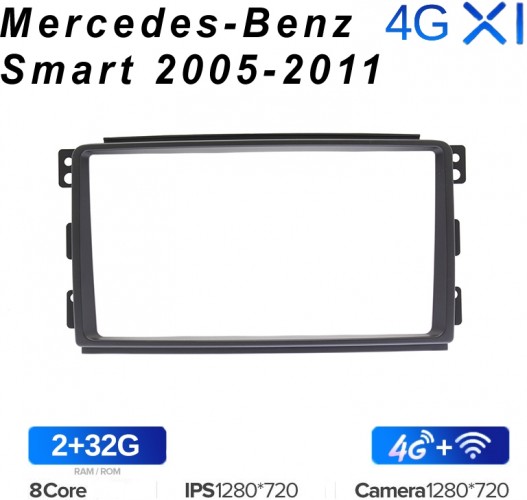 Штатная магнитола Teyes X1 Wi-Fi + 4G Mercedes-Benz Smart 2005-2011