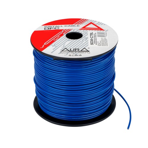 Монтажный кабель AuRa SCM-C7BL 1*0,75 мм2 (18AWG) 1м синий