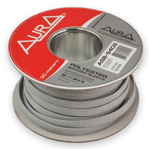 Полиэстеровый рукав AuRa ASB-S408 серебро (1 метр)