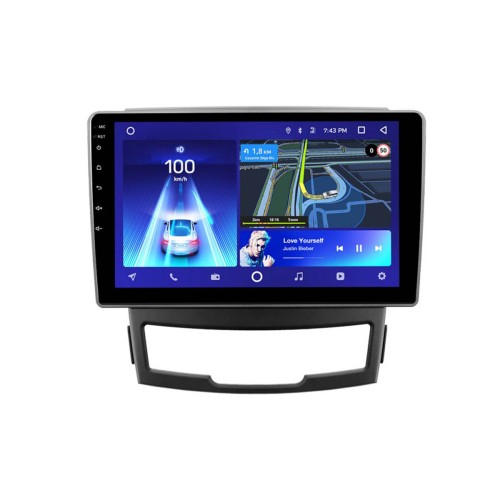 Штатная магнитола Teyes X1 Wi-Fi + 4G SsangYong Actyon 2 2010-2013 9" (2+32Gb)