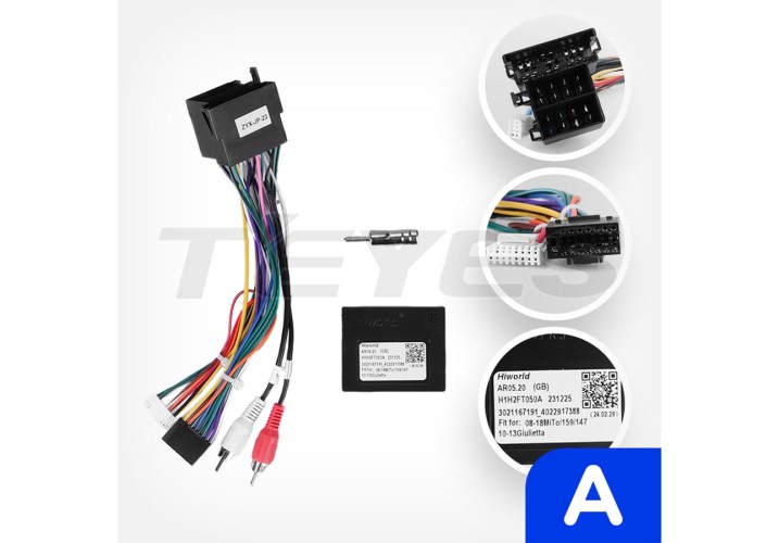 Установочный комплект Teyes для Alfa Romeo Giulietta 940 2013-2020 10" (0Din) Вариант А (штатное ГУ без экрана)