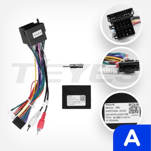 Установочный комплект Teyes для Alfa Romeo Giulietta 940 2013-2020 10&quot; (0Din) Вариант А (штатное ГУ без экрана)