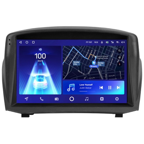 Установочный комплект Teyes для Ford Fiesta Mk 6 2008-2019 9" (F2 вариант В) закрытая рамка