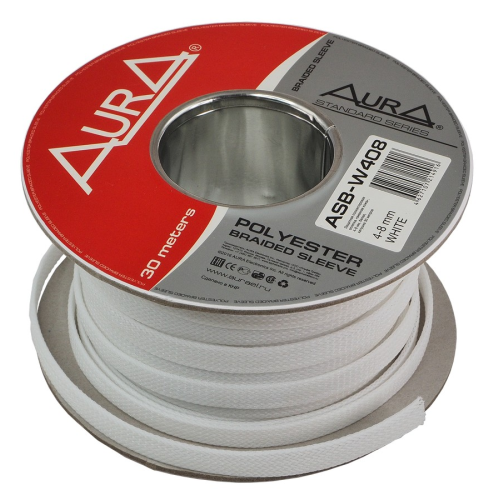 Полиэстеровый рукав AuRa ASB-W408 белый (1 метр)