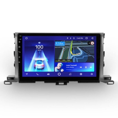 Штатная магнитола Teyes X1 Wi-Fi + 4G Toyota Highlander 3 XU50 2013-2018 10.2" (Вариант A) нет функции отображения заднего хода (2+32Gb)