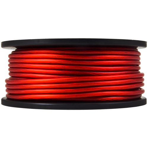 Провод силовой AMP OFC Ultraflexible 8Ga медь красный (1метр)