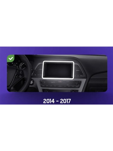 Штатная магнитола Teyes CC3 2K Hyundai Sonata 7 LF 2014-2017 9" (Вариант А) авто без штатной камеры заднего вида