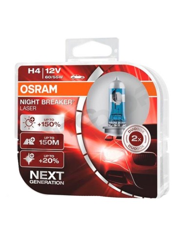 Галогенные лампы Osram Night Breaker Silver H4 3900K (пара)