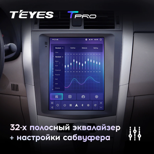 Штатная магнитола Teyes TPRO 2 Toyota Corolla 10 E140 E150 DS 2006-2013